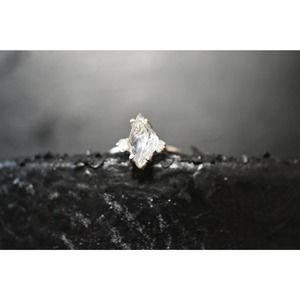 Marquise engagement ring, raw stone ring size 3 4 5 6 7 8 9 10 11 12 13